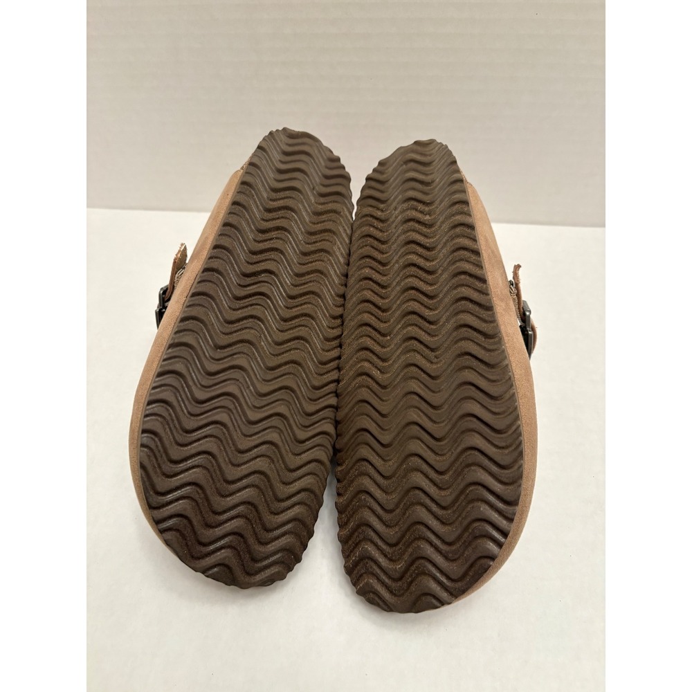 Time and Tru Womens Comfort Clogs Bundle Black Tan Faux Suede Mules Size 6 Pair - Picture 6 of 12